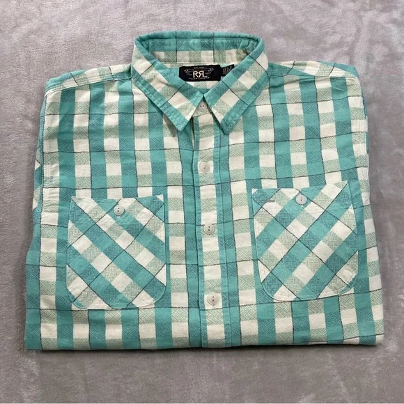 Ralph Lauren Double RL | Shirts | Rrl Ralph Lauren Double Rl Green 